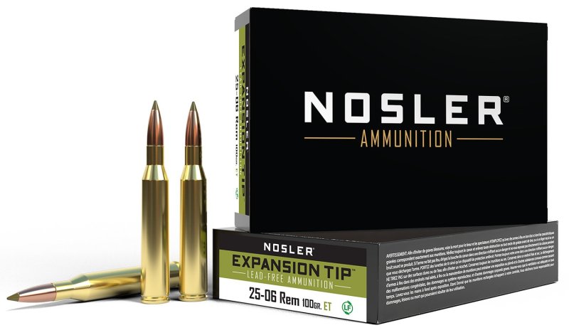 Nosler E-Tip 25-06 Remington 100 Grain 3200 FPS 20 Rounds