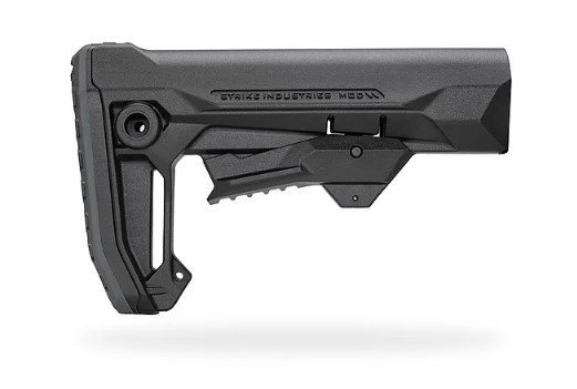 Strike Industries MOD2 Black Polymer Rifle Stock Adjustable Carbine