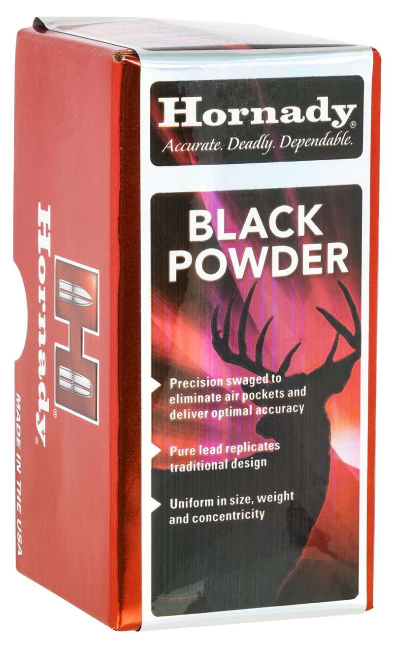Hornady 6120 58 Caliber Lead Ball 228 Grain 50 Per Box Cold Swaged