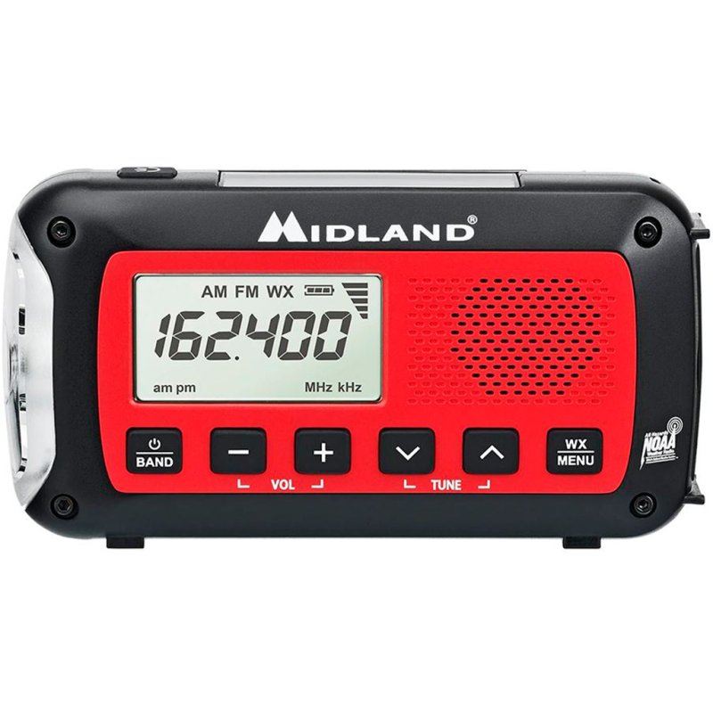 Midland ER40 Dynamo Crank AM/FM Weather Alert Radio 2600mAh Battery