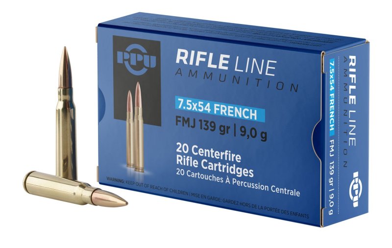 Prvi Partizan PP7F 7.5x54 French 139gr FMJ Rifle Ammo 20/Box