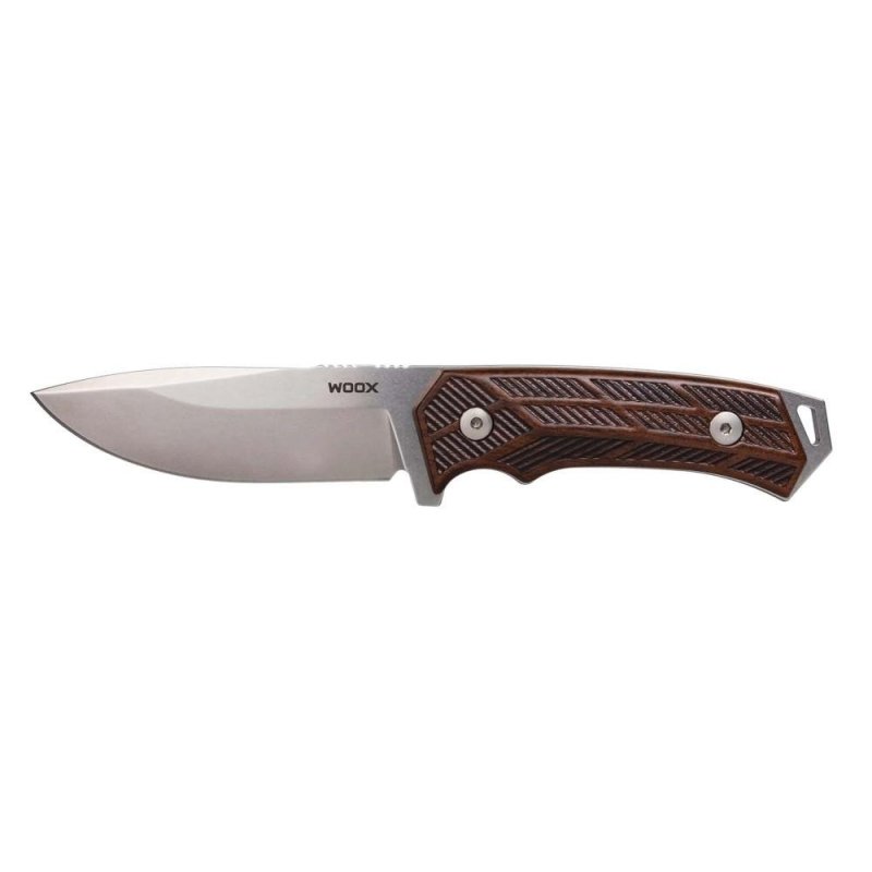 WOOX Rock 62 Fixed Blade Knife 4.25 In Gray/Walnut Engraved