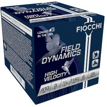 Fiocchi 410HV6 High Velocity Lead 410ga 3" Sz6 11/16oz Shotgun Ammo