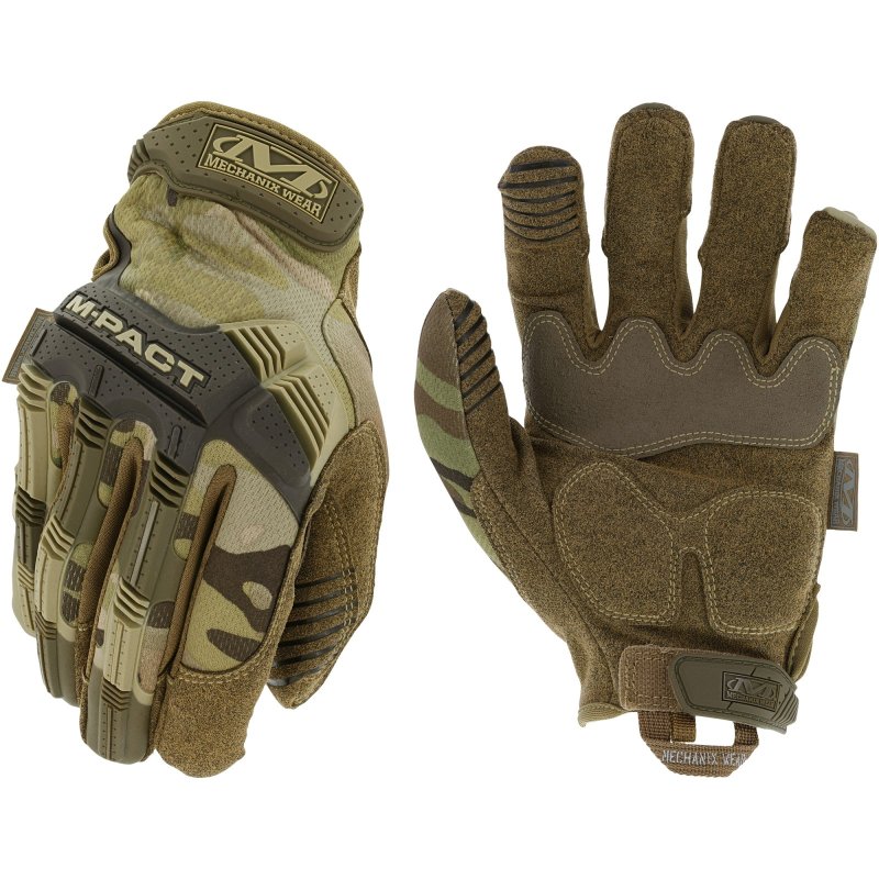 Mechanix Wear MPT78011 M-Pact Gloves Multi-Cam XL Synthetic Leather TPR