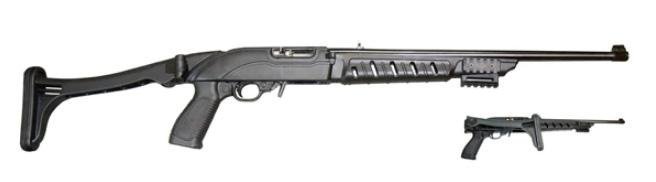 Pro-Mag PM272 Ruger 10/22 Folding Stock Black Polymer 10.5 in Action Type