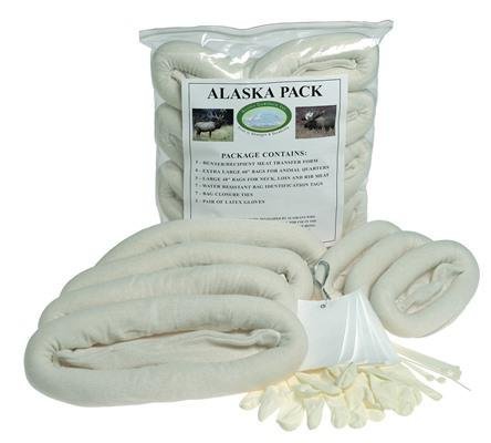 Alaska Game Bags AMP7 7-Bag Kit 4x60in & 3x48in Bags, Tags, Ties, Gloves
