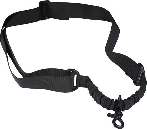 J&E Machine Tech TS-SL2B 1-Point Bungee Sling Black Nylon AR-15