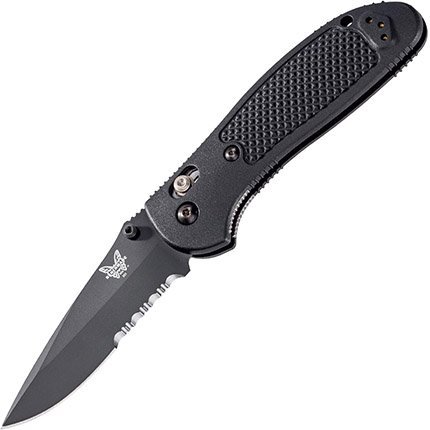 Benchmade 551SBK-S30V Griptilian 3.45" CPM-S30V Serrated Blade, Nylon Handle