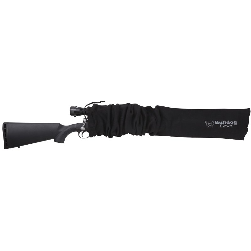 Bulldog BD152 52" Black Moisture-Resistant Knit Scoped Rifle Gun Sock