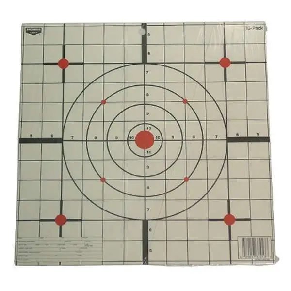 Birchwood Casey EZE-Scorer Sight-In 12" Bullseye Paper Hanging Black/White