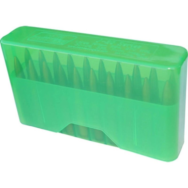 MTM J-20-XS-16 Clear/Green Ammo Box .223 204 20 rd.