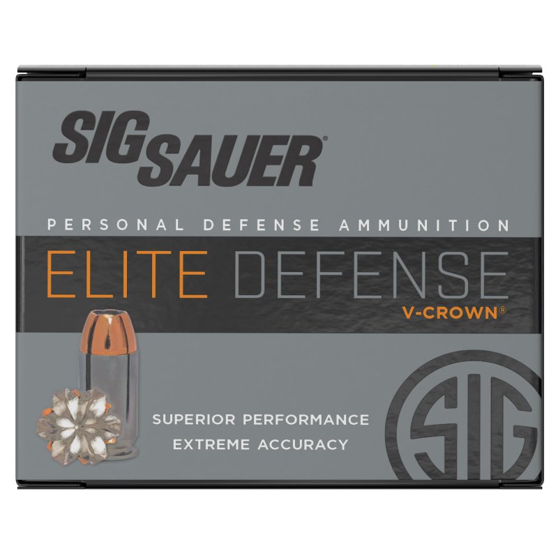 Sig Sauer Elite Performance 45ACP 185Grain 20ct V-Crown JHP 45 AUTO