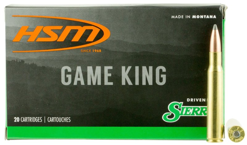 HSM Game King 30-06 Springfield 165 Gr Spitzer Boat Tail 20-Rounds