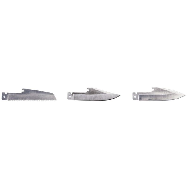 Remington RXB 3-Piece Blade Set - 440 Stainless Steel, 5" Length, Includes Drop Point, Clip Point, Saw Blades