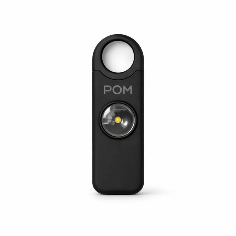 POM Industries PA-BLK Personal Safety Alarm 130dB Black USB-C