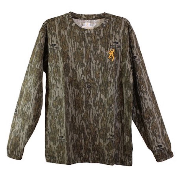 BRN TEE LS WASATCH MOBL 2XL