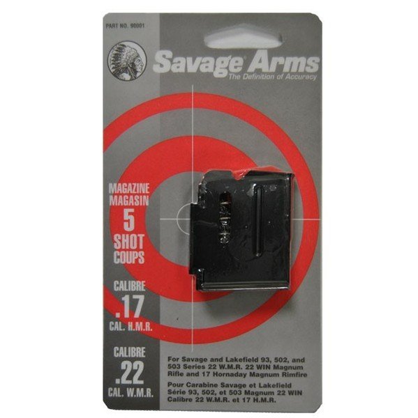 Savage Arms 90001 93 Series Blued Detachable 5rd 17 HMR or 22 WMR