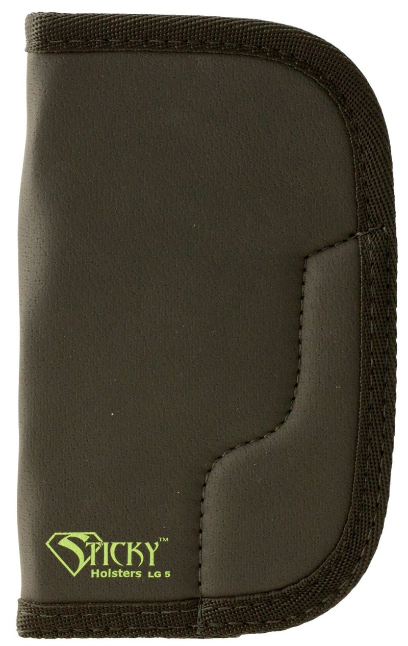 Sticky Holsters LG5 Black/Green Ambidextrous Holster for 4" Revolvers