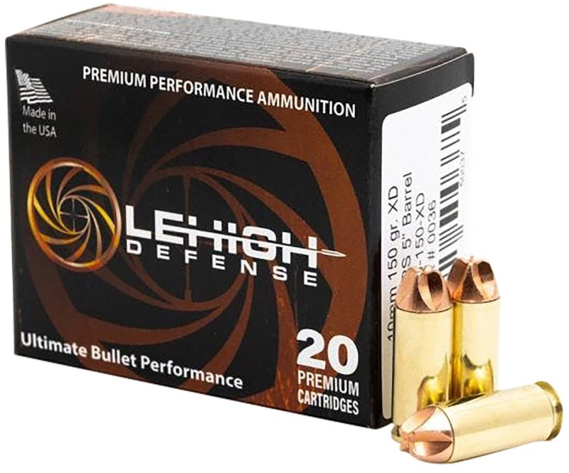 Lehigh Defense LA10150XD 10mm Auto 150gr - 20rd Box / 10ct Case