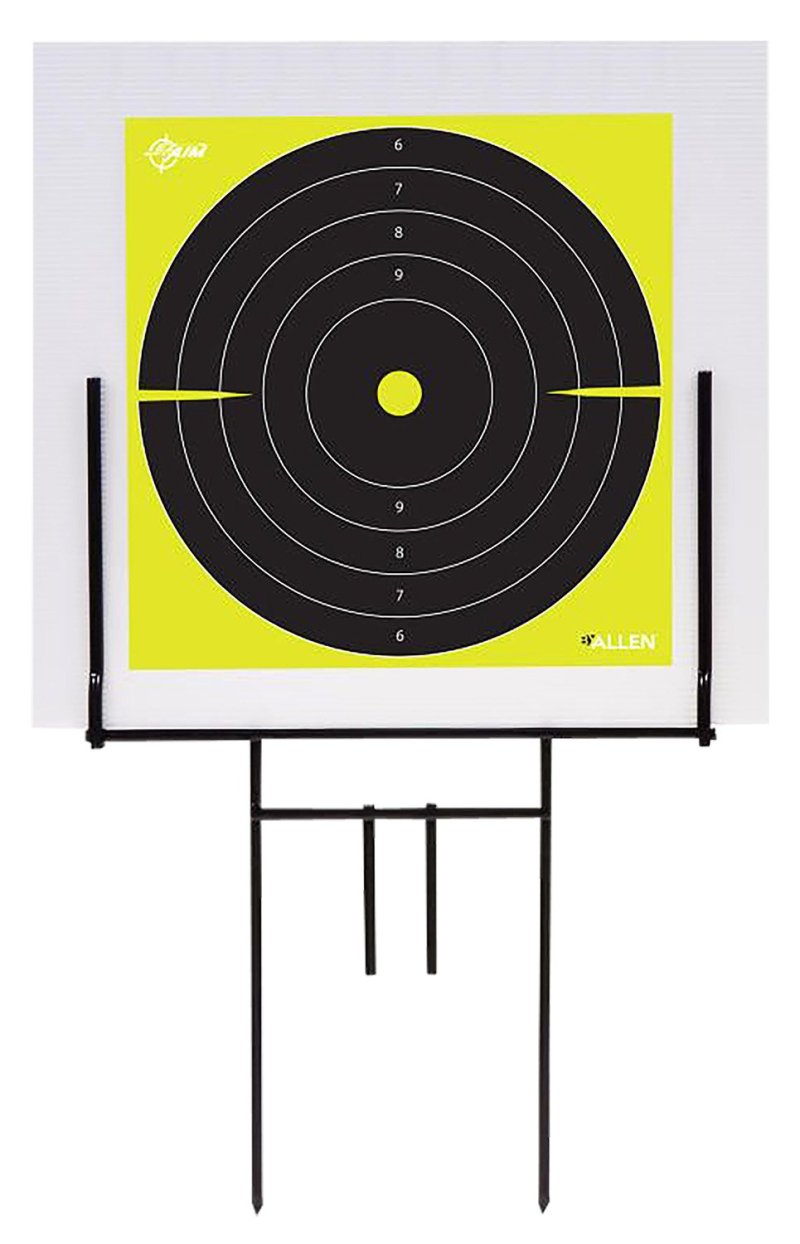 Allen EZ-Aim Portable Steel Target Stand 18"W x 19"H Black