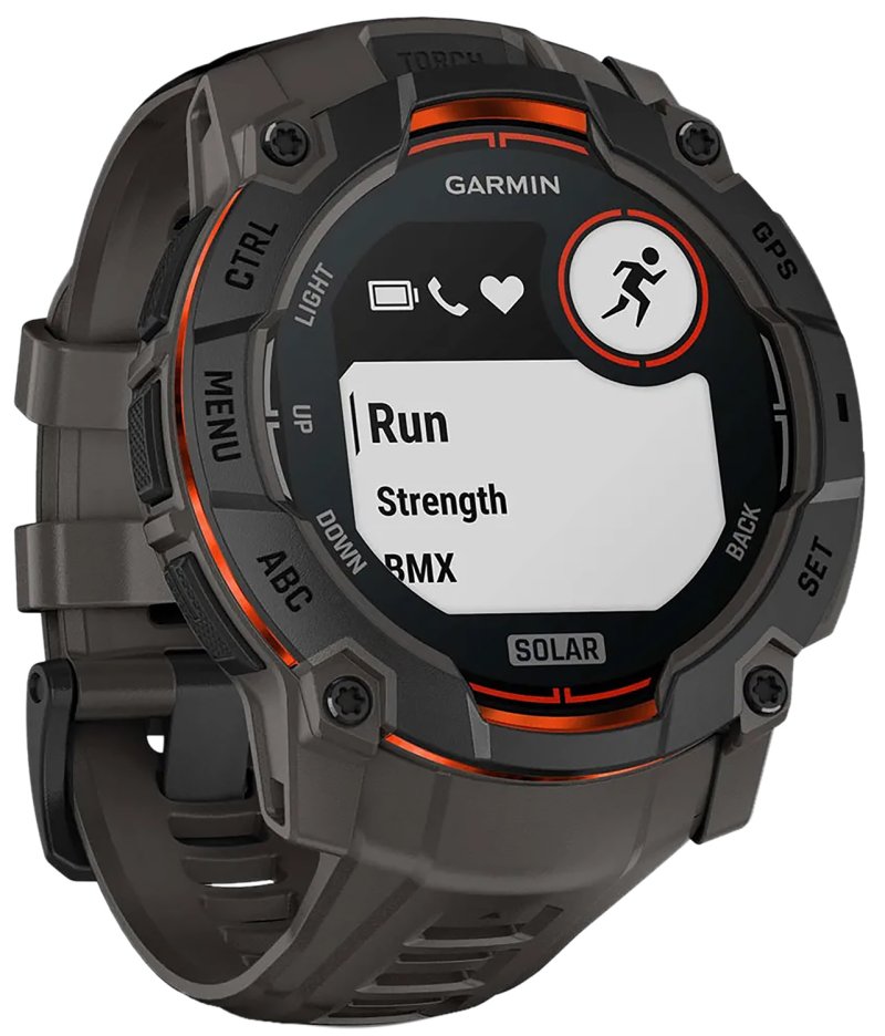 Garmin 010-02935-00 Instinct 3 Solar 50mm Black/Charcoal Watch