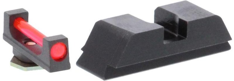 AmeriGlo GFT-122 Range Fiber Optic Sight Set for Glock 42/43 Black