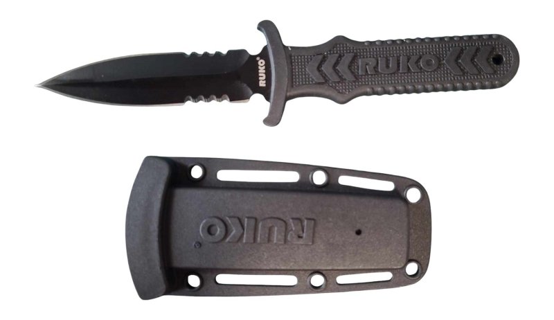 RUKO RUK0097L 4 Inch 440A TIN Spear Point Boot Clip