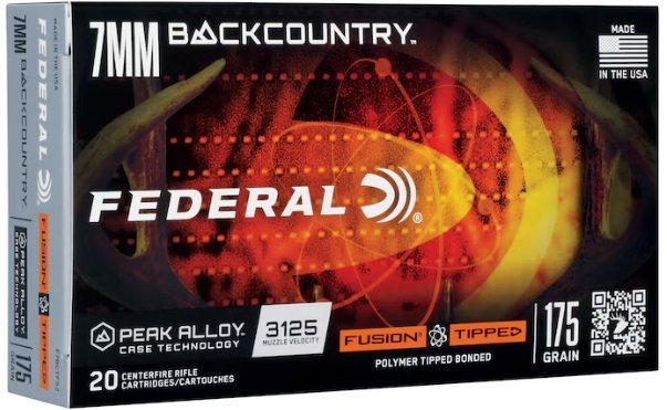 Federal Premium 7mm BackCountry 175gr Fusion Tipped 20/Box F7BCTFS2