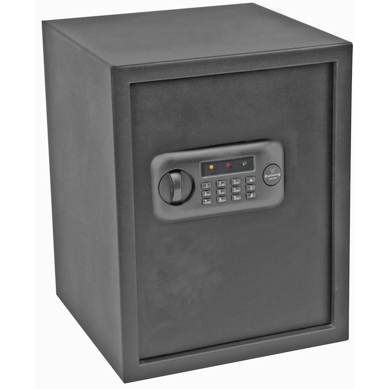 Bulldog BD1070 Digital Pistol Vault, 13.5"x13.5"x17.5", Black, LED, Alarm