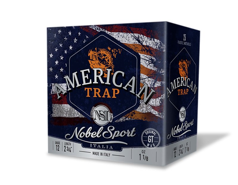 NSI ANS2788 American Trap 12Ga 2.75In 8Shot 25/Box 10/Case