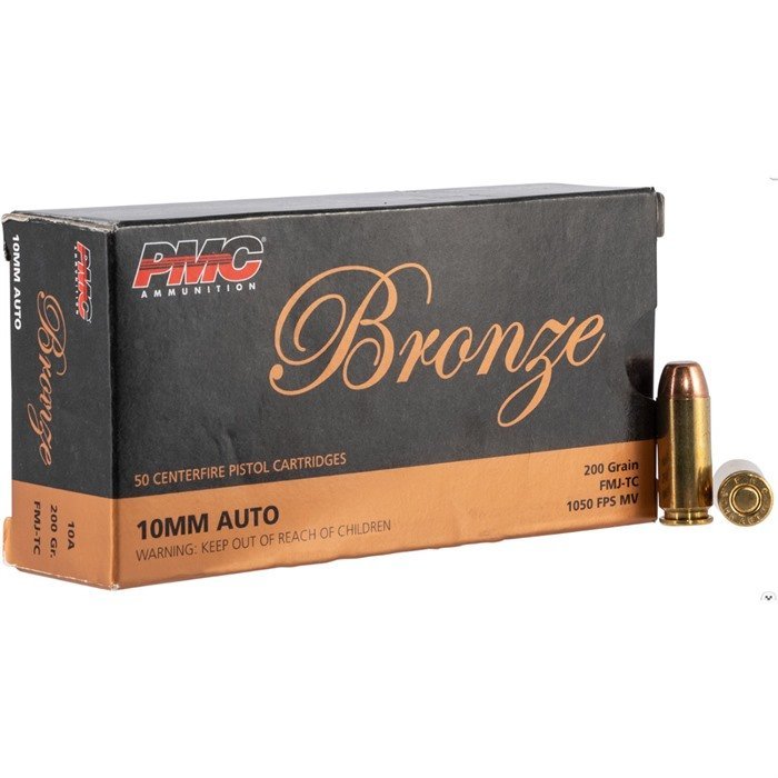 PMC Bronze Handgun Ammunition 10A 10mm Auto 200 Grain FMJ