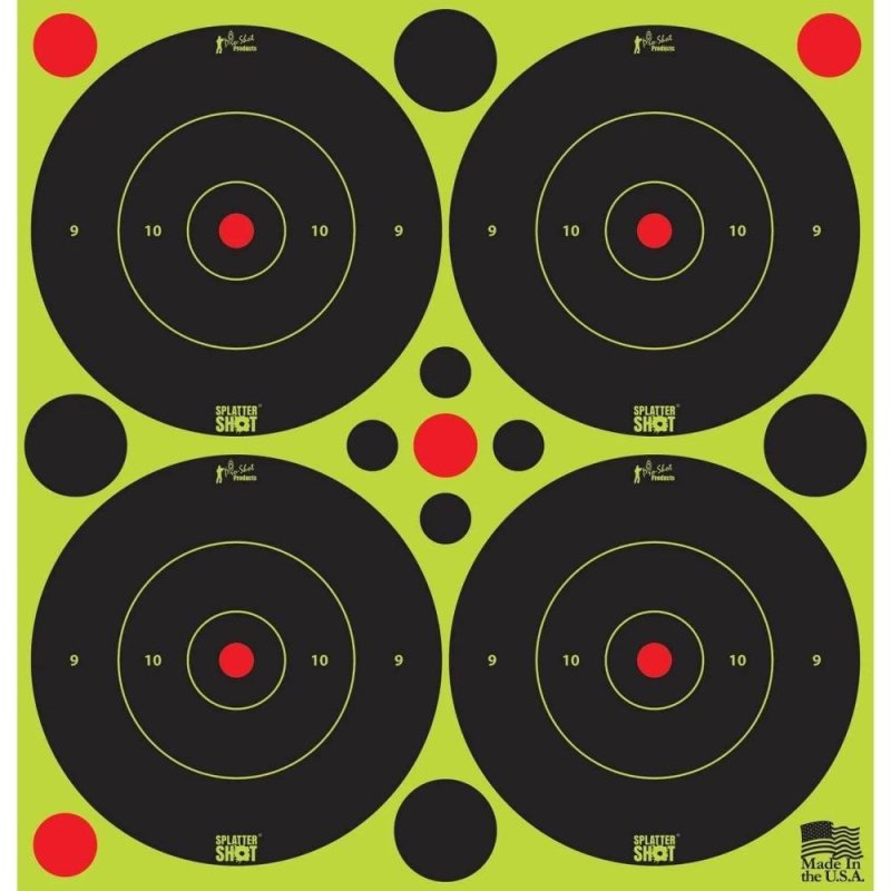 Pro-Shot 3" SplatterShot Green Bullseye Targets Pe