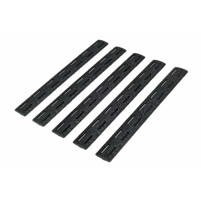 Bravo Company MCMR 5.5in Black M-LOK Rail Panel Kit 5-Pack