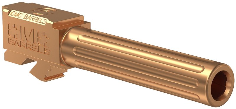 CMC Triggers Match Precision 9mm 4.01" Fluted Barrel Bronze TiCN
