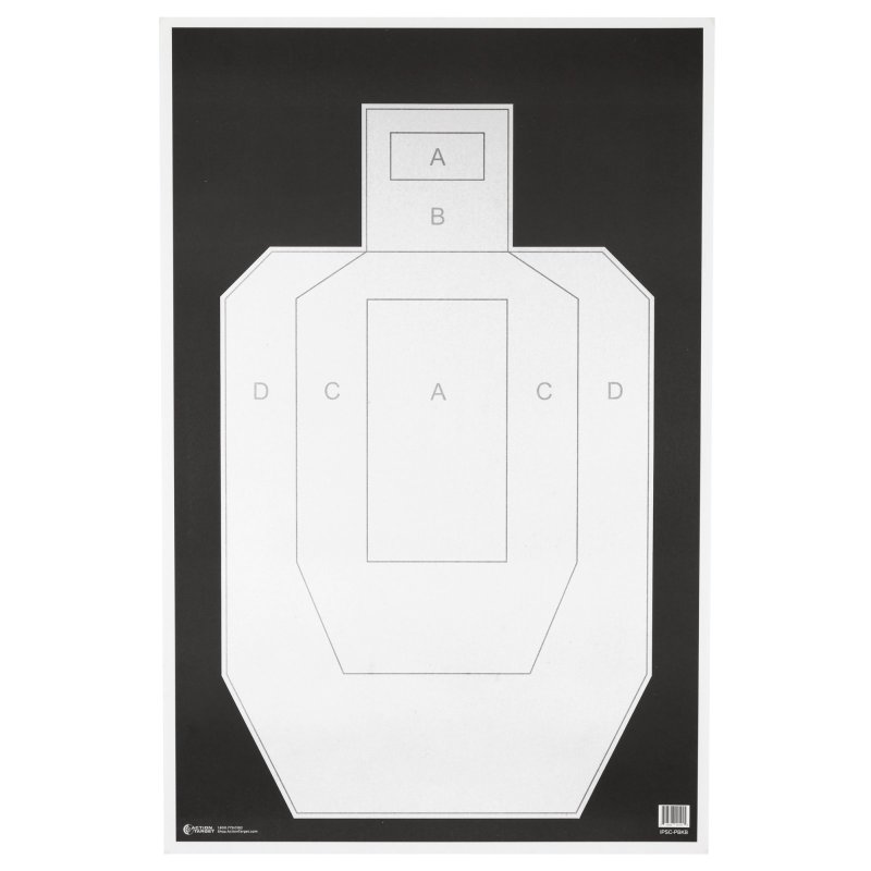 Action Target IPSC-PBKB-100 Practice Targets, 23"x35", 100 Pack
