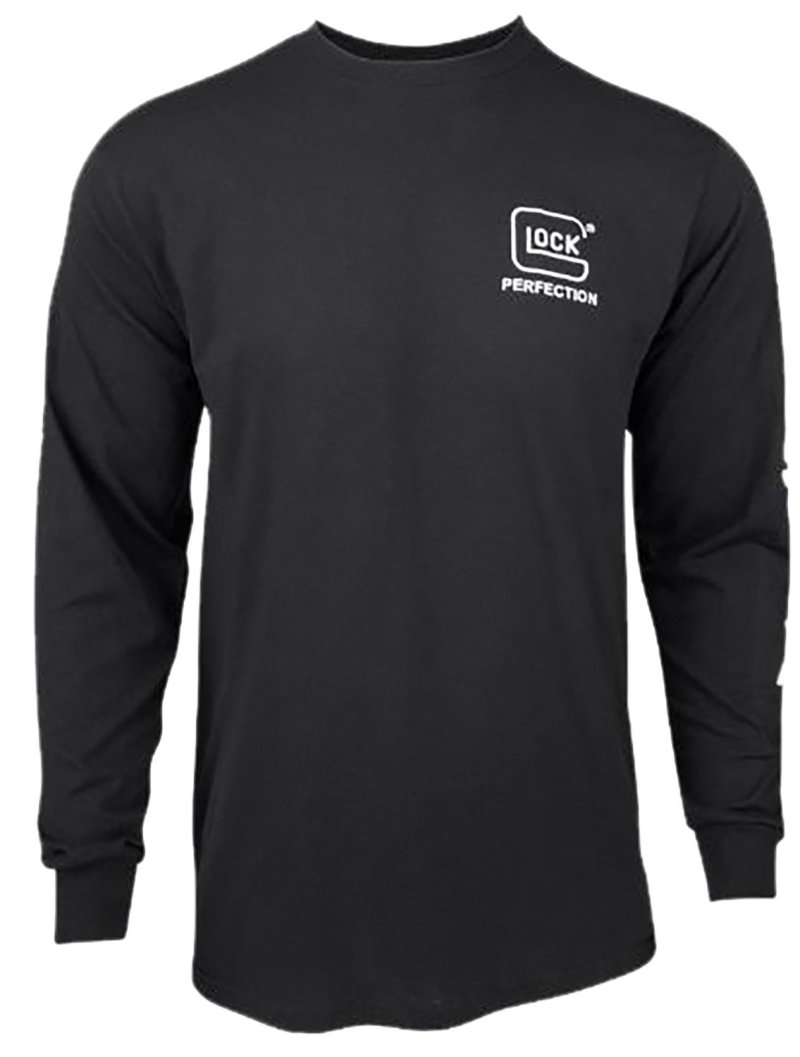 Glock AP96099 Perfection Long Sleeve Tee Black Medium Pre-Shrunk Cotton