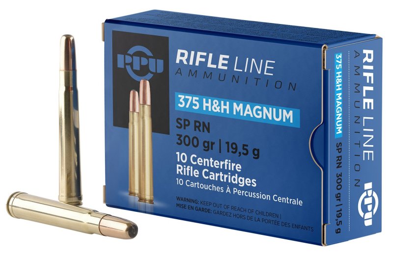 Prvi Partizan PP375S Standard Rifle 375 H&H Mag 300gr Soft Point 10 Box