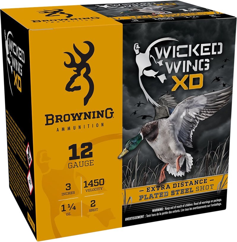 Browning Wicked Wing XD 12ga 3" 1450fps 1 1/4 oz #2 Shot 25rds