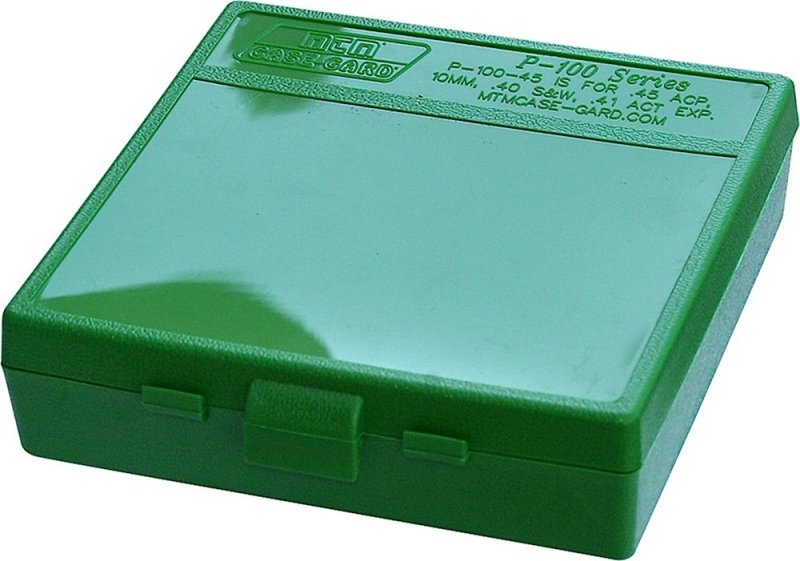MTM Case-Gard P1004510 Multi-Caliber Handgun Green Polypropylene 100rd