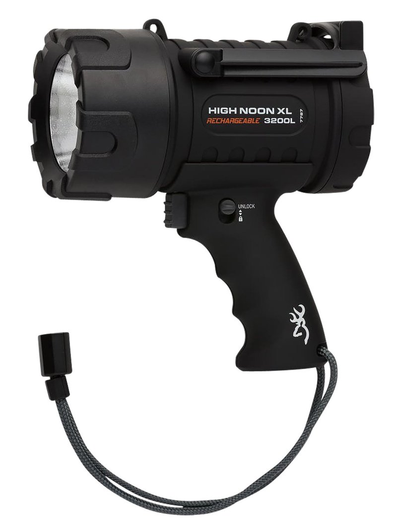 Browning High Noon XL Spotlight 100-3200 Lumens Black Waterproof