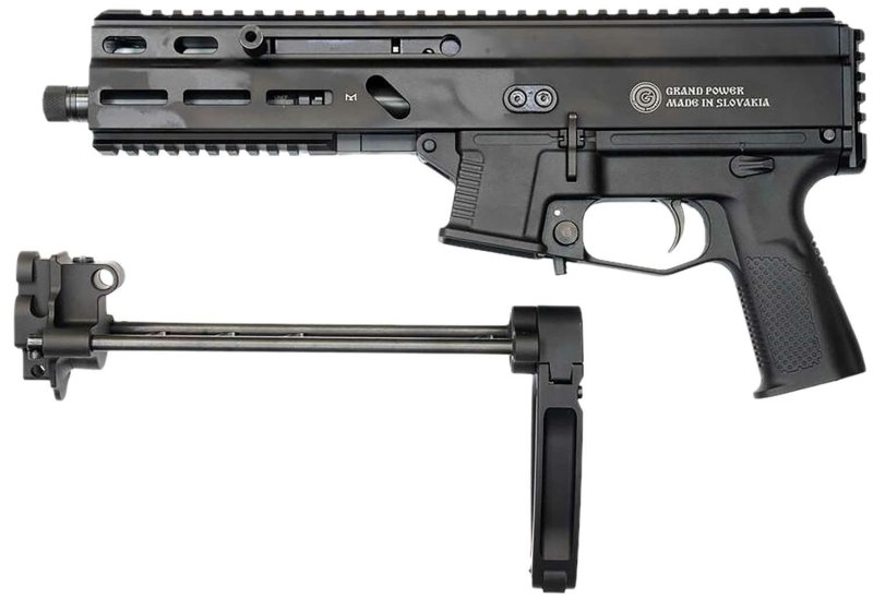 Global Ordnance 197892004855 Grand Power Stribog SP10A3 10mm PDW 8" Black