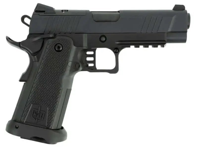 Tisas MAC 9mm 4.25" QPQ Black Cerakote 17rd Double Stack 2011 Pistol