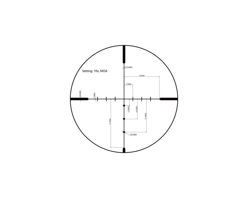 Viridian 981-0039 Lyxa 4-16x44 Rifle Scope SFP BDC MOA Black
