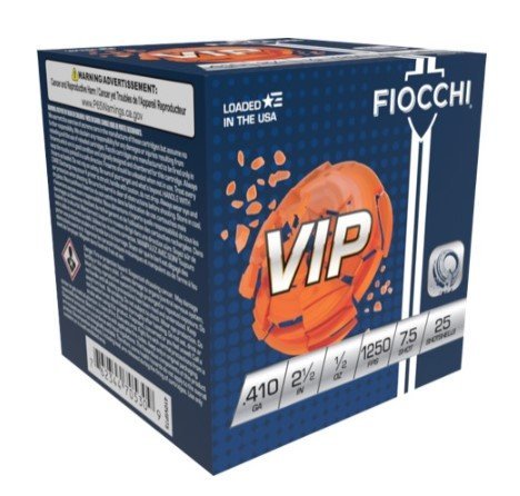 Fiocchi 410VIP75 Exacta Target 410 Gauge 2.5" 1/2oz 7.5 Shot 25/Box