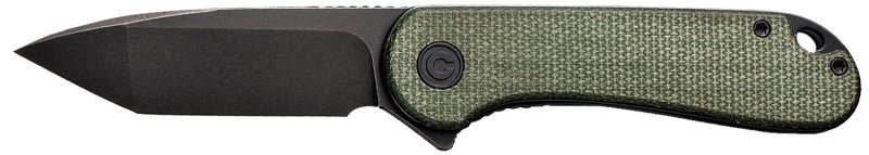 CIVIVI Elementum 2.96In Green Micarta Handle Black Blade