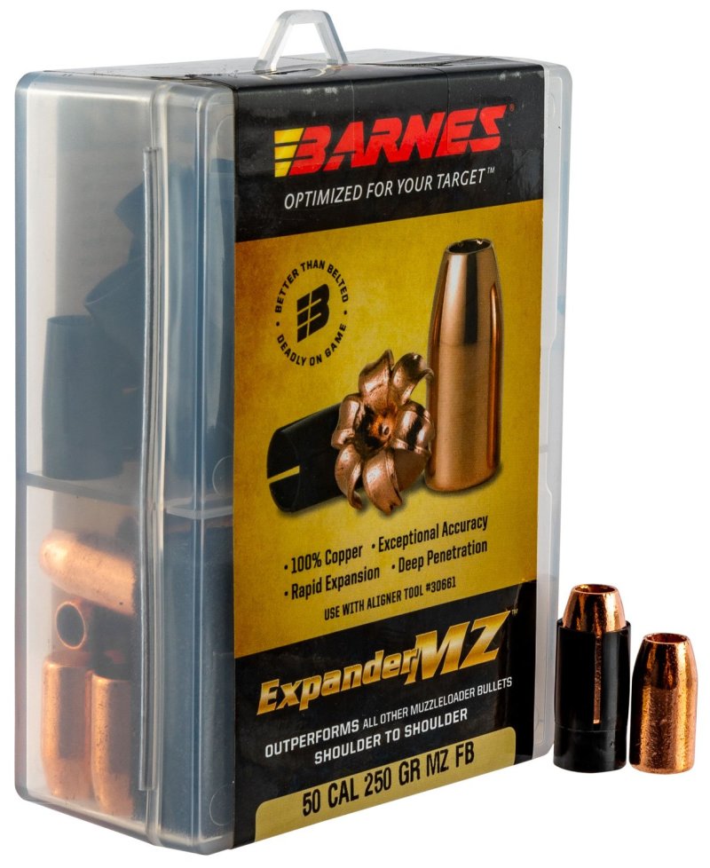 Barnes 30577 Expander MZ .50 Cal 250 Grain Hollow Point 24 Count
