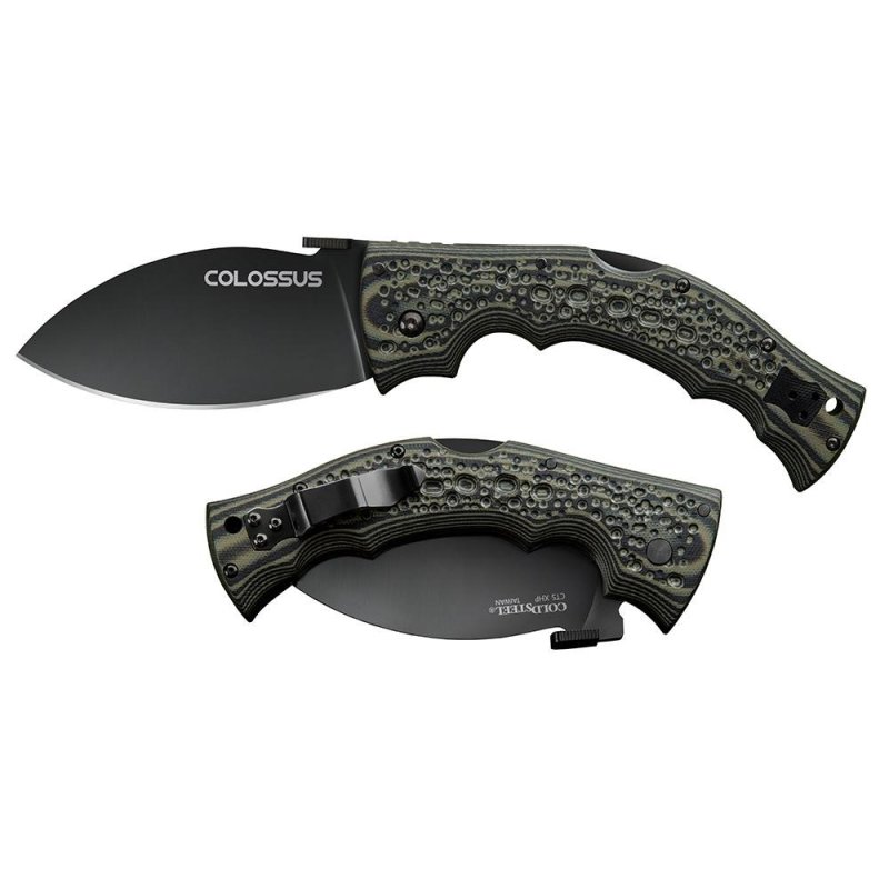 Cold Steel Colossus Folding Knife 4 Leaf Blade Black