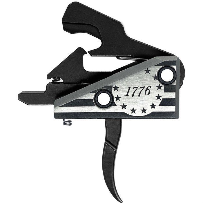 Rise Armament RA-1776-BR AR Trigger, 3.5 lb Pull, Black/Silver