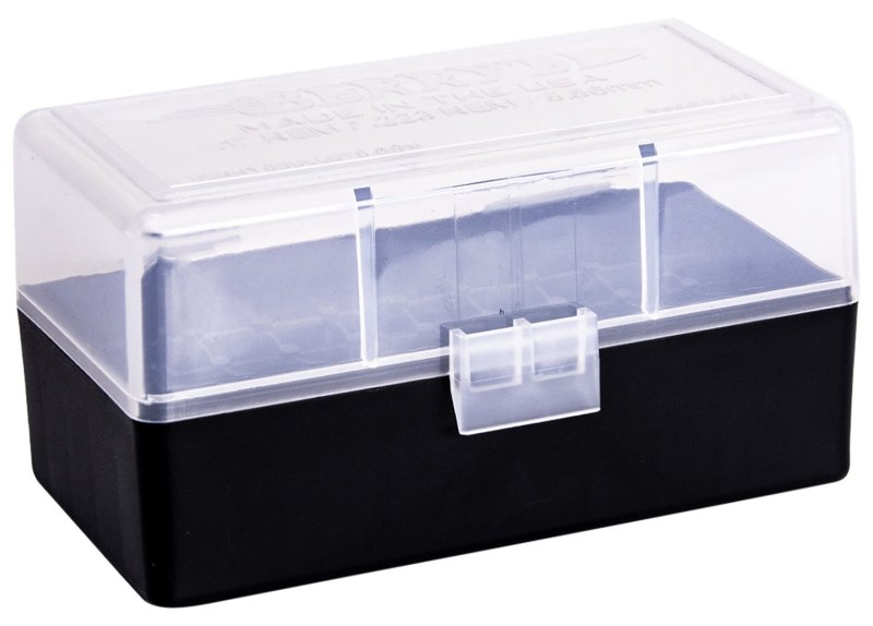 Berry's Ammo Box #405 - .223 Rem./5.56mm 50/rd Clear/Black