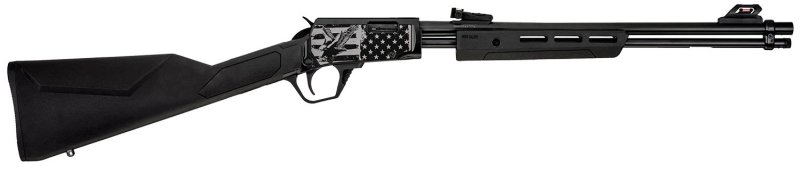 Rossi Gallery 22 LR Rifle 18" Black 15+1 Pump Action - Eagle US Flag Engraving